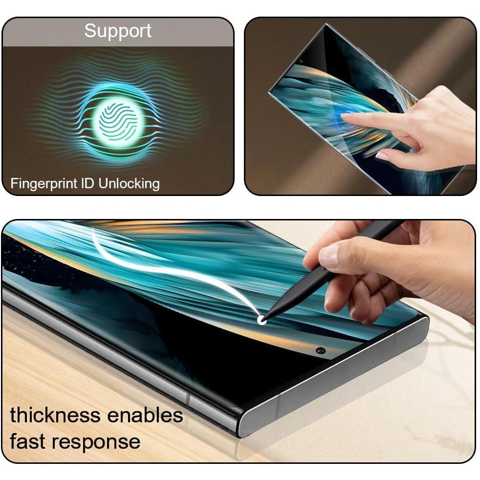 (2+2 Packs) Suitable for Note 10 Plus Screen Protector and Camera Lens Protector, 9H Hardness, Oil Resistant, Compatible with Fingerprints, No Bubbles, Suitable for Note 10 Plus 5G (6.8 Inches)