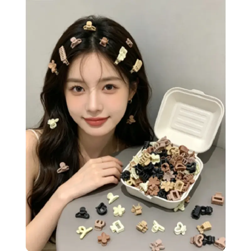 20 Pcs Mixed Color Small Hair Claws for Women, Simple & Cute Style,Assorted Mini Hair Claw Clips Neutral Color Small Jaw Hair Clips Bangs & Broken Hair Clamps Set Suitable for Various Hairstyles and Outfits, Hair Claws Set ve