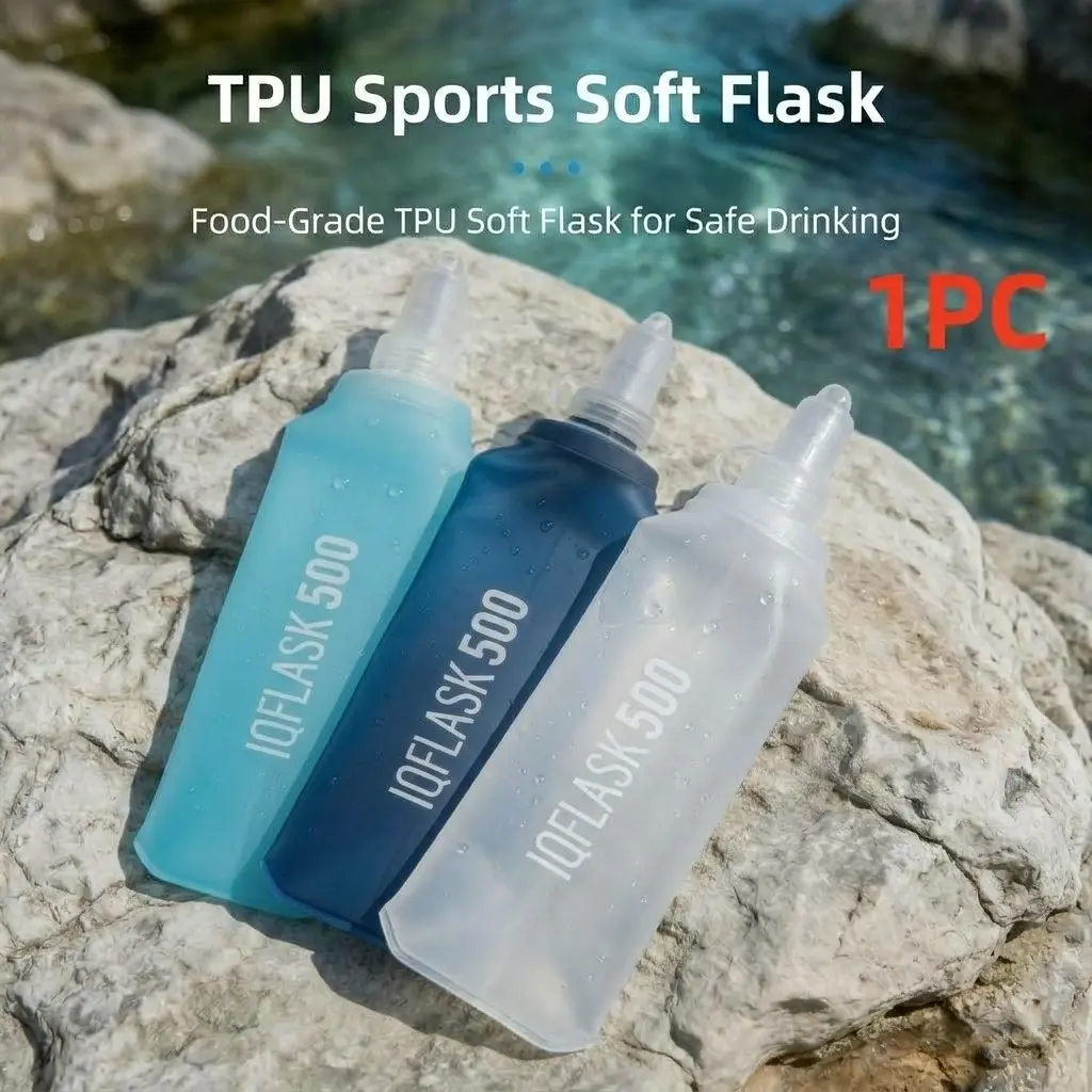 Foldable Sports Water Bottle 250ML/500ML, Portable Tpu Material, Ideal for Outdoor Activities, Cycling, Running, Camping