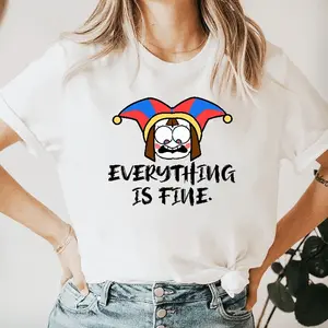 Everything Is Fine Funny Pomni The Amazing Digital Circus Unisex T-shirt, for men & women, up to size 5XL