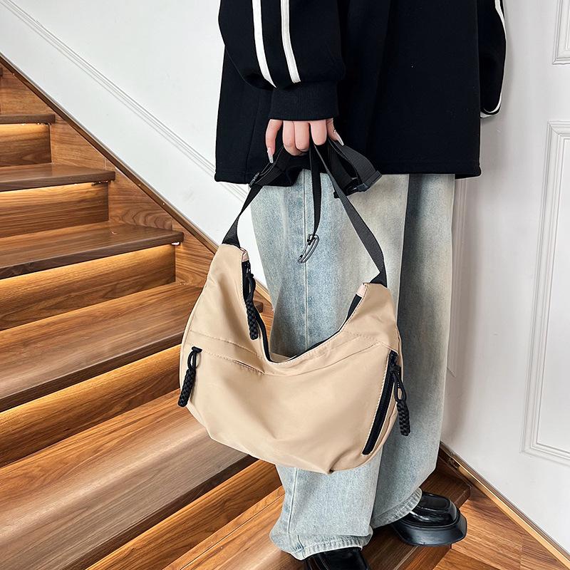 2026 New Nylon Shoulder Crossbody Bag, Casual Japanese & Korean Versatile Dumpling Bag for Autumn & Winter Outings women handbags luxury designer tote real