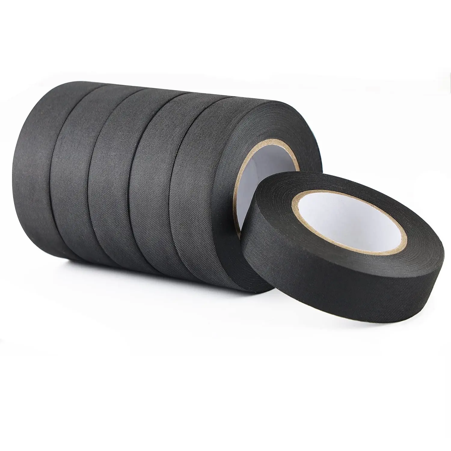 6-Pack Cloth Electrical Tape Automotive, 3/4 in x 66ft x 5.9 mil, No  Fabric Wire Harness Tape High Temp Wiring Loom Tapes, B206