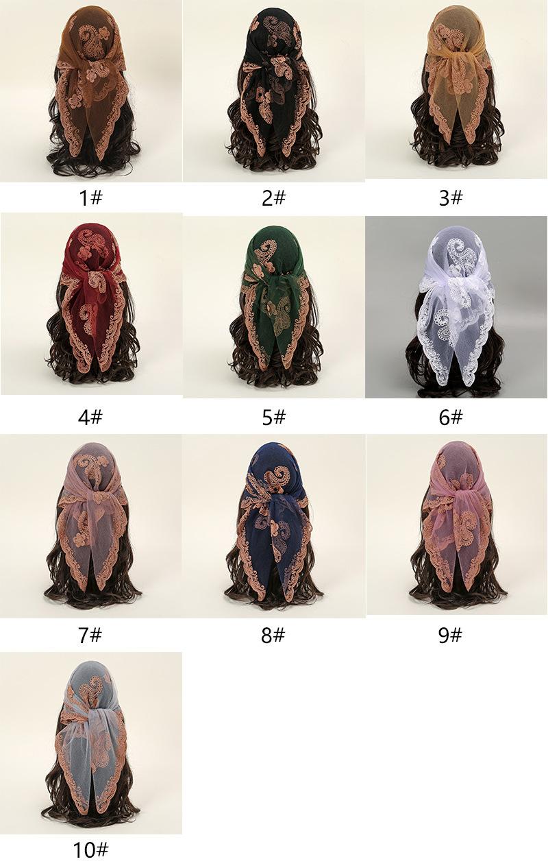 Boho Style Paisley Pattern Square Scarf, Vintage Style Headscarf for Women, Fashion Accessories for Daily Wear, Paisley Print Shawl