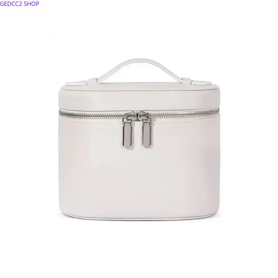 Women's Solid PU Leather Cosmetic Bag with Detachable Pouch, Large-Capacity Waterproof Cosmetic Bag for Purse, Travel & Camping Hiking Hammock Gear Storage, Beauty Storage Pouch, Makeup, High-Capacity, Multi-Function, Practical Luggage Accessory
