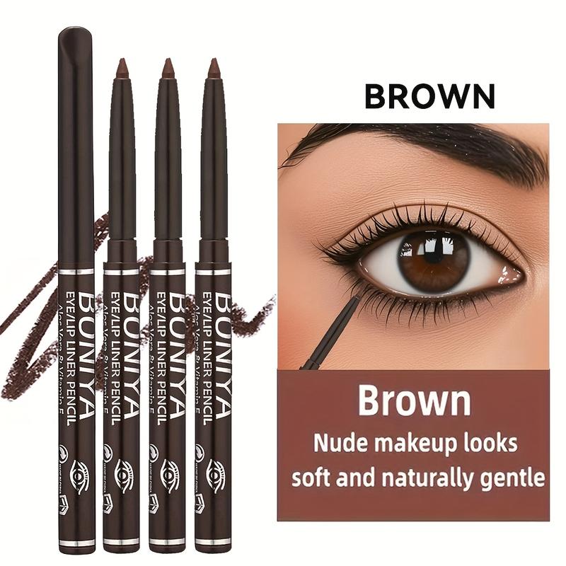 3pcs / Eyeliner Pencils, Waterproof, Sweatproof, Smudge-Proof, Easy Twist-Up, Long-Lasting, Smooth Application, Longwear Eye Liner