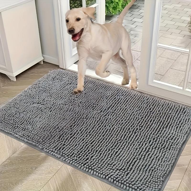 18*27inch Dog Doormat for Muddy Paws, Absorbs Water and Dirt, Water-Absorbent Non-Slip Washable Mat, Quick-Drying Microfiber, Dog Mud Mat, Indoor Floor Entrance Mat