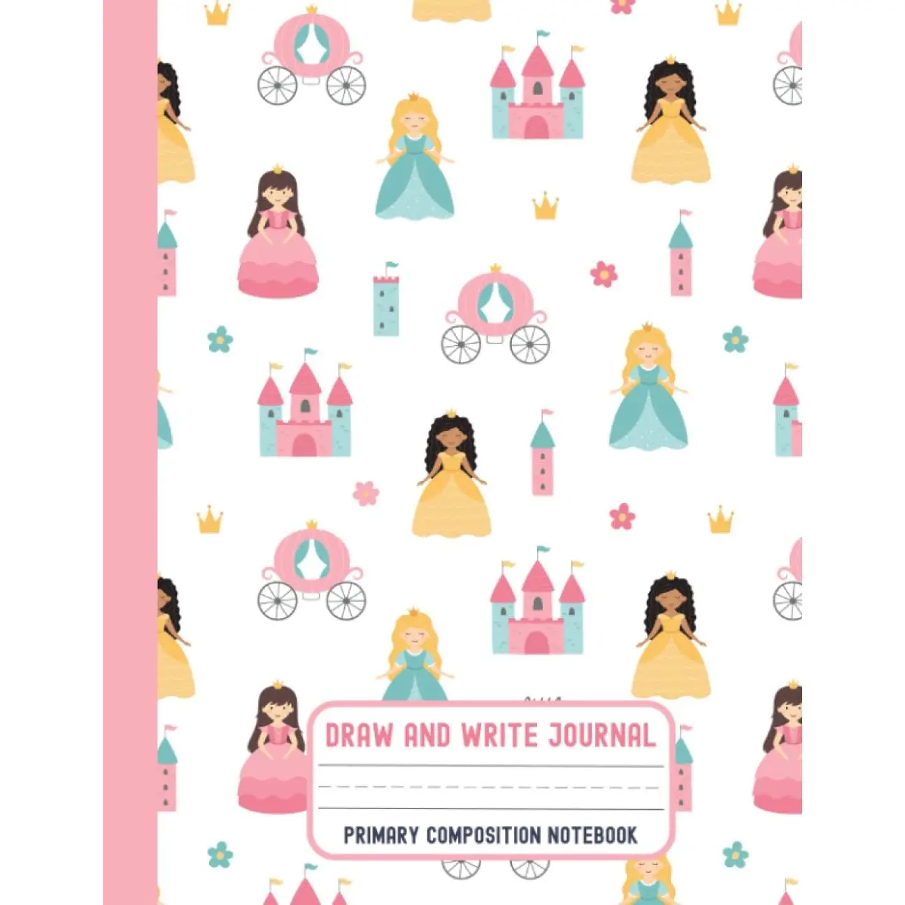 Draw and Write Journal: Grades K-2: Primary Composition Notebook, Top Half For Drawing, Bottom Half Lined For Writing Practice (Solid Primary Lines + ... Inch Ruled, 8.5X11 Inch Page ( Journals) - Paperback
