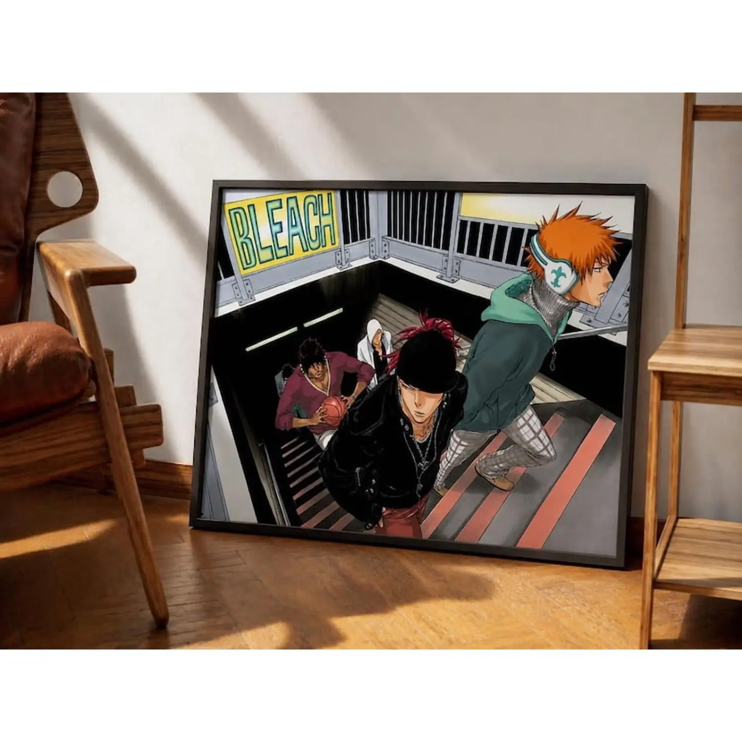 Bleach Anime Characters Poster, Home Wall Decor, Vintage Wall Art, Otaku Room Aesthetics Gift Aluminium Painting