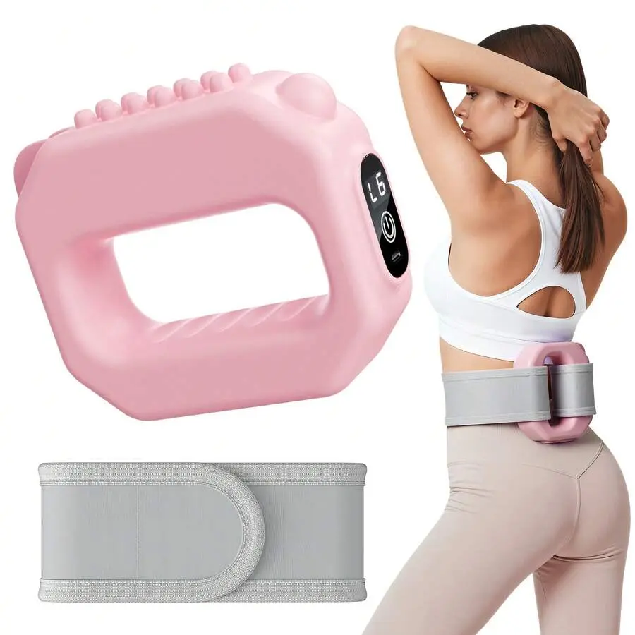 Vibration Plate For Lymphatic Drainage, 6-Level Portable Cordless Vibration, Multifunctional Full-Body Fascia Ring With Belt, Deep Tissue Percussive Massager For Weight Loss, Gift For Women