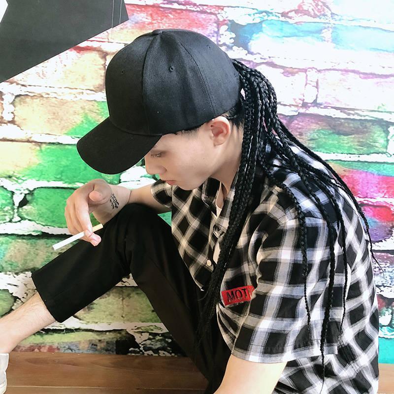 Summer Unisex Lady Men Baseball Cap Hat With Dreadlocks Wig Hip Hop Punk Hair Universal Shape Hat With Dirty Braid