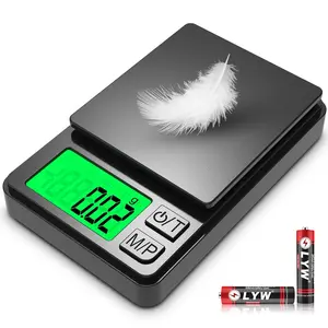 Pocket Scale, 1000g x 0.01g Precision Gram Scale, Small Digital Scale Grams Ounces Grains, Kitchen Scale, Jewelry Scale Gold, Gem, Coffee, Herb, Great Travel Food Scale
