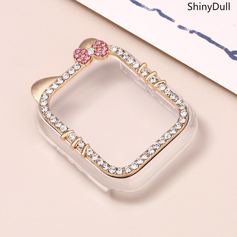 Cartoon Rhinestone Apple Watch Case – Protective Cover with Sparkly Design, Fits 38–49mm, Compatible with Series 1–11, SE, Ultra / Ultra 2, Cute Jewelry Stylh Series 11/10/9/8/7/6/5/4/3/2/1/se and sizes., Compatible with 40mm/41mm/42mm/44mm/45mm/46mm/49mm