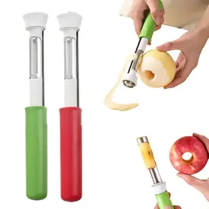 2026 New 2-in-1 Stainless Steel Apple Corer & Peeler, Multi-use Tool for Fruits, Veggies and Baking