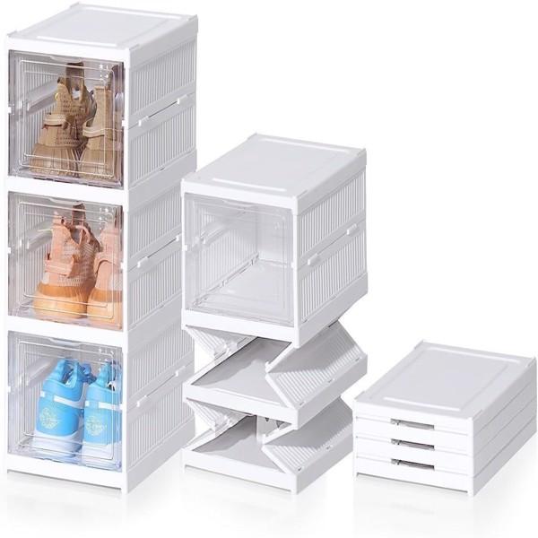 6-Layer Plastic Shoe Cabinet Stackable Foldable Shoe Box Sneakers Storage Box 6-Layer Plastic Shoe Cabinet Stackable Foldable Shoe Box Sneakers Storage Box
