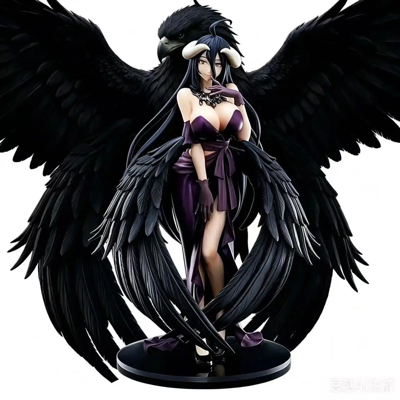 18cm Anime Overlord Figure Albedo Party Dress Series Action Figure Figurine PVC Desktop Car Decoration Collection Model Toy Gift