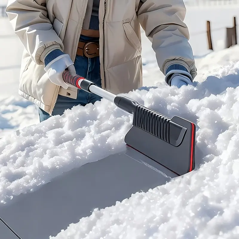 Adjustable Car Snow Removal Tool, Dual Purpose Ice Scraper, Detachable Design, Compact Storage, Ideal for Cars, Trucks, Suvs, Rvs, Boats, Winter Gift