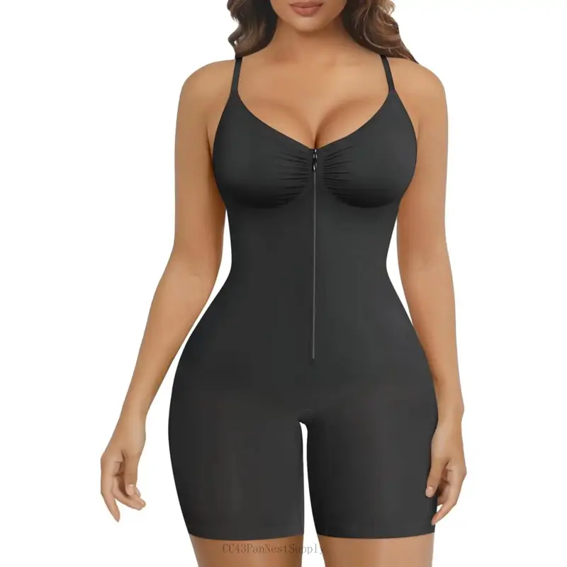 Shapewear Bodysuit for Women Tummy Control Seamless Zip-Up Body Shaper Snatched Waist Sculpting Body SuitCC43PanNestSupply