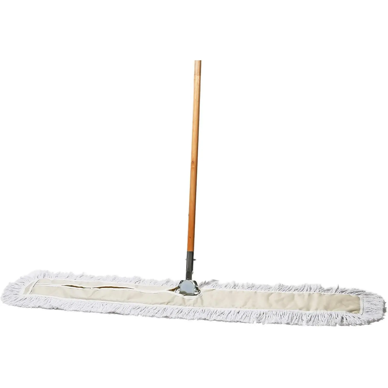 Commercial Dust Mop & Floor Sweeper, 24 in. Dust Mop for Hardwood Floors,  Mop , Wooden Broom Handle, Industrial Dry Mop for Floor Cleaning & Janitorial Supplies