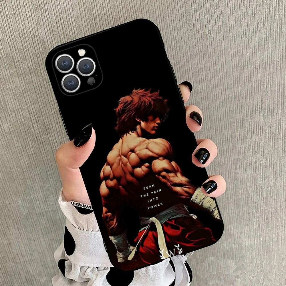Anime Baki H-Hanma  Phone Case For iPhone17 ,16 ,15,14,13,12,11,Plus,Pro Max,XS,X,Soft Silicone Black Cover
