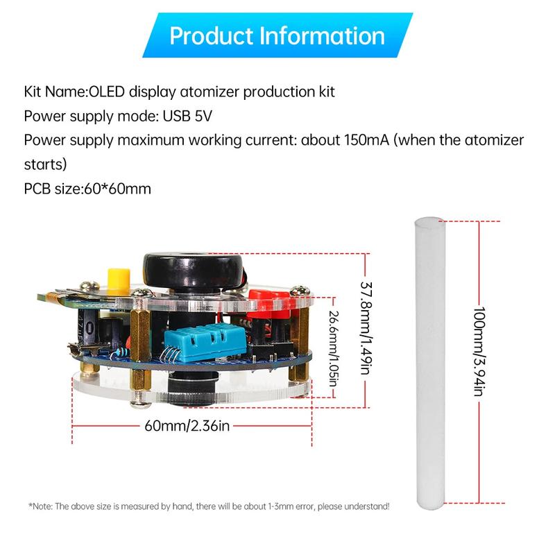 Diy USB Humidifier Mist Electronic Escape The Digital Age Oled Display Temperature And Humidity Spray Circuit Board Manufacturing Welding Practice Diy USB Humidifier Mist Electronic Escape The Digital Age Oled Display Temperature And Humidity Spray Circuit Board Manufacturing Welding Practice