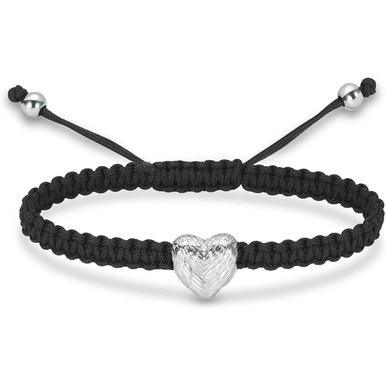 Heart Urn Bracelet for Ashes for Women Adjustable Braided Rope Urn Bangle Cremation  Loved Ones Funeral Memorial Ashes Holder