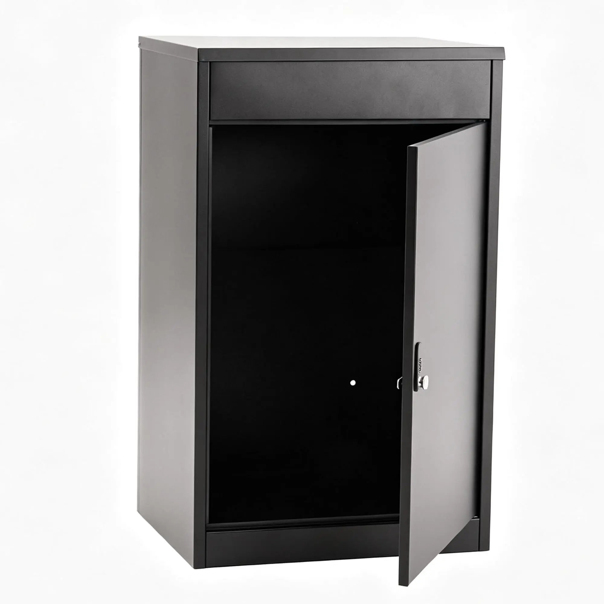 Lockable Anti-Theft Galvanized Steel Package Delivery Box for Outside – 34" x 20.9" x 16.5" Weatherproof Parcel Drop Box