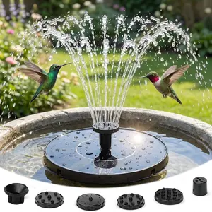 Solar Fountain, Floating Solar Powered Water Fountain Pump for Bird Bath, Garden, Pond, Pool, Outdoor