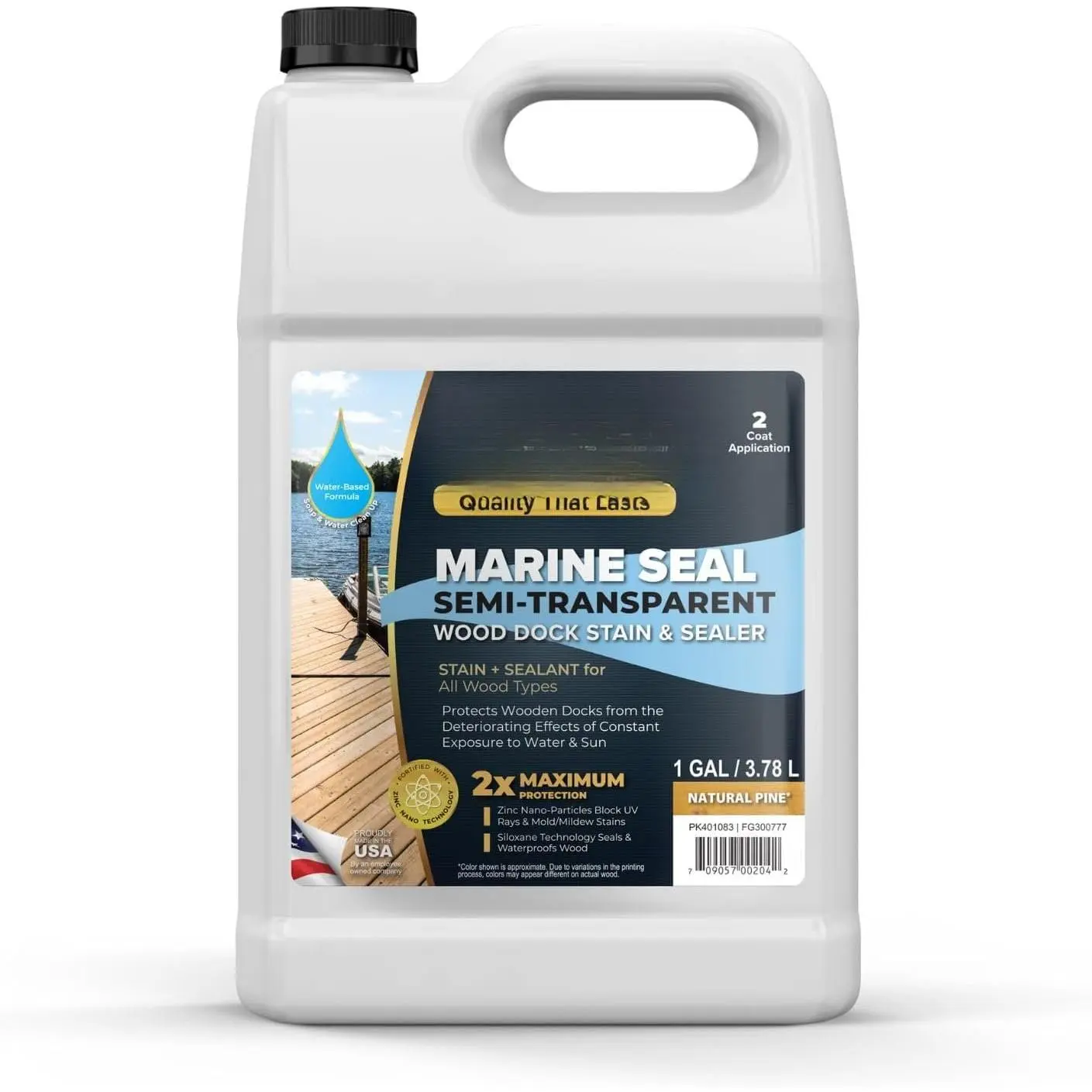 Marine Sealer - Semi-Transparent   Stain, , Outdoor Sealer -  Pine - 1 Gallon