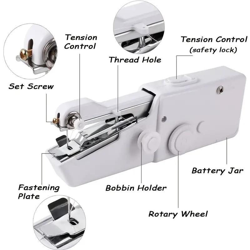 Mini Handheld Sewing Machine (No Battery Included), 1-Count Portable Electric Stitcher, Sewing Supply for Home Use, Gift for Mom, Fall Essential, Gift and Multifunctional Home Sewing Tool