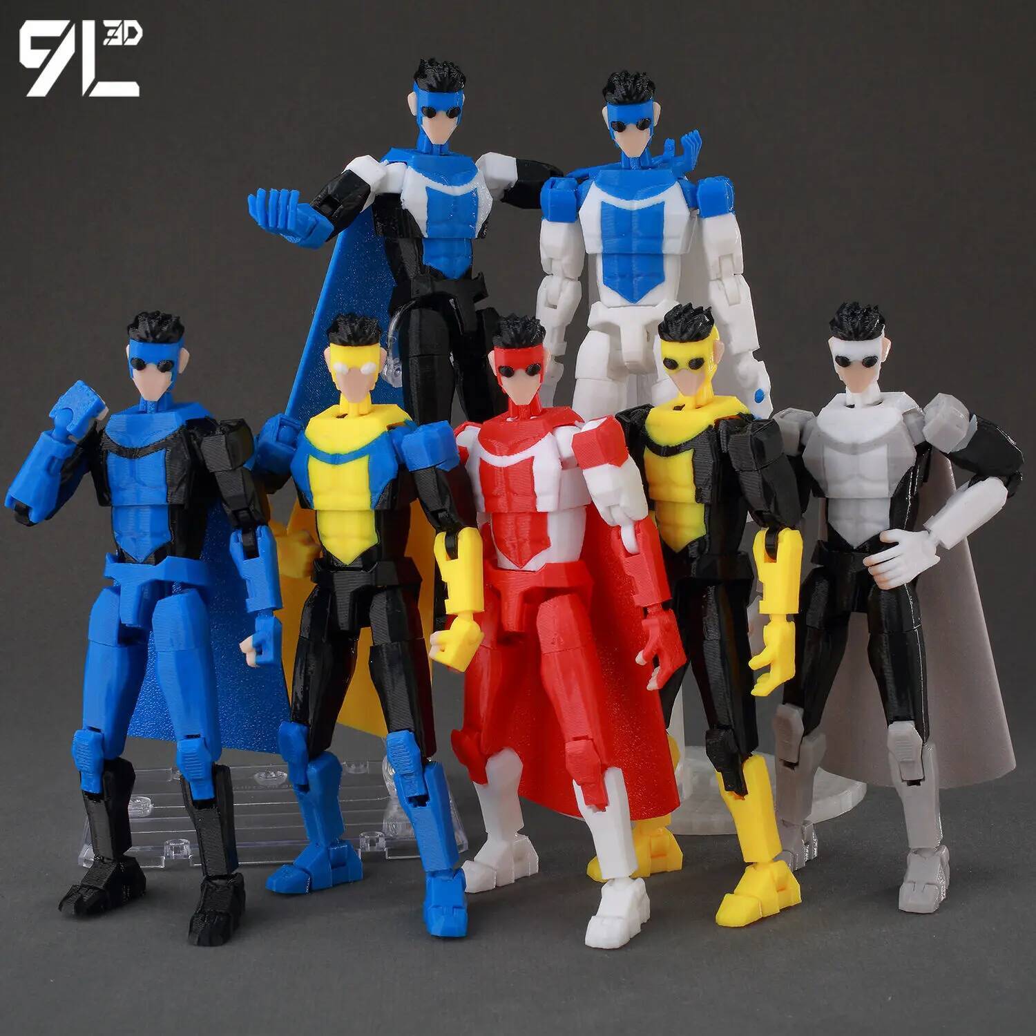 9L3D Multi-Jointed Movable T13 Lucky13 Printed Male Base Body Poseable Blank Action Figure Mannequin Dummy13 Action Figures Toys