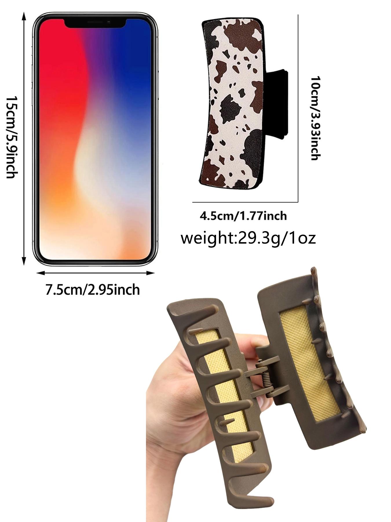 Western Cowboy Style Cute Animal Pattern Hair Claws, Fashionable Hair Accessories for Women & Girls, Casual Versatile Hair Accessories for Daily Wear, Hair Clip Set