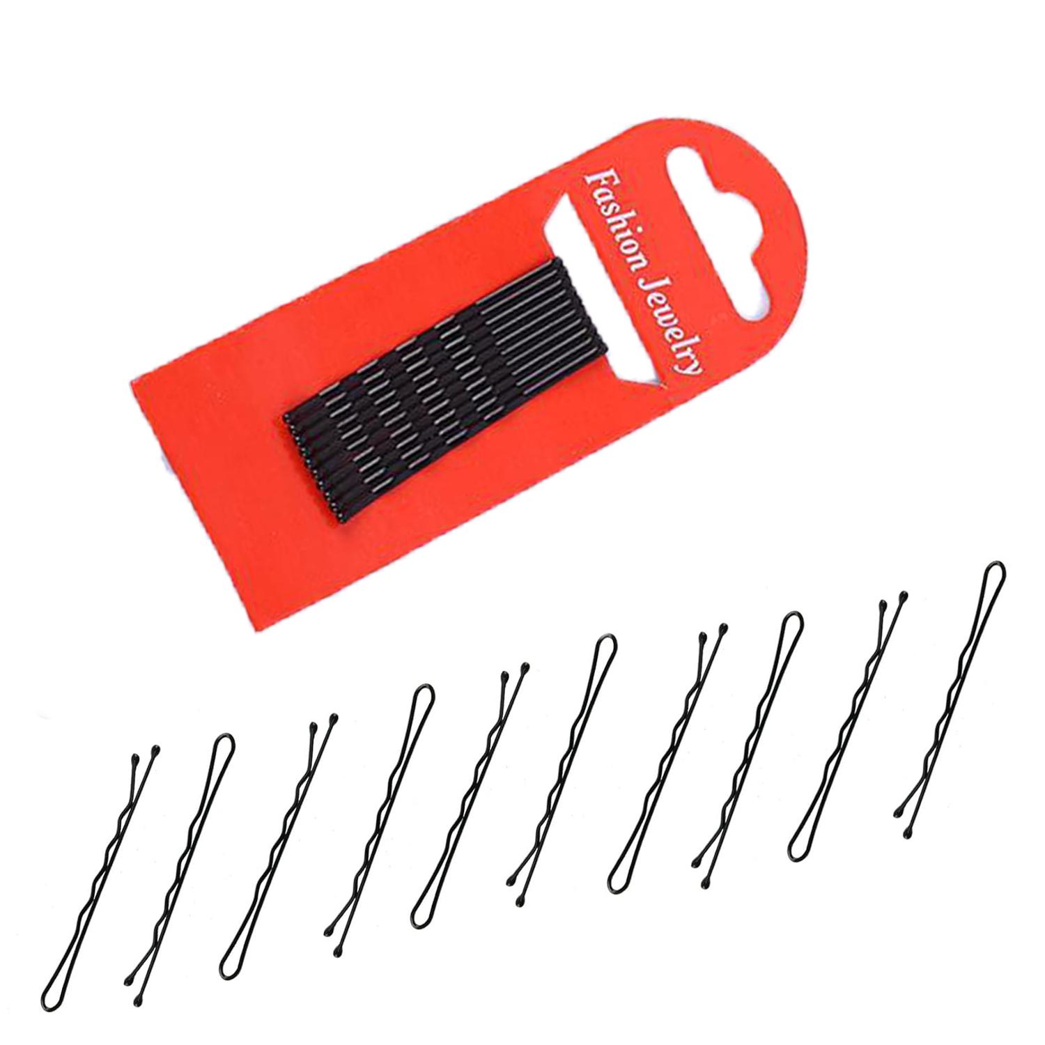 10Pcs 2inches Hair Pins Kit Secure Hold Bobby Pins Clips for Women Girls and Hairdressing Salon Daily Use(Black)