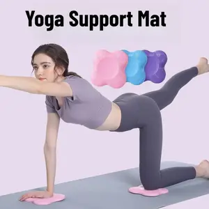 2-Pack Thick Non-Slip Yoga Knee Pads – Portable Cushion Support Mat, High-Density Foam Knee Protector for Yoga, Pilates, Fitness & Floor Exercises, Joint Pain Relief Travel Set