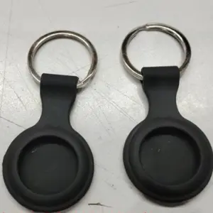 2-Pack Pet Apple Airtag Anti-Lost Trackers with Keychain Silicone Case, Durable Protective Cover, Ideal for Pets & Daily Use