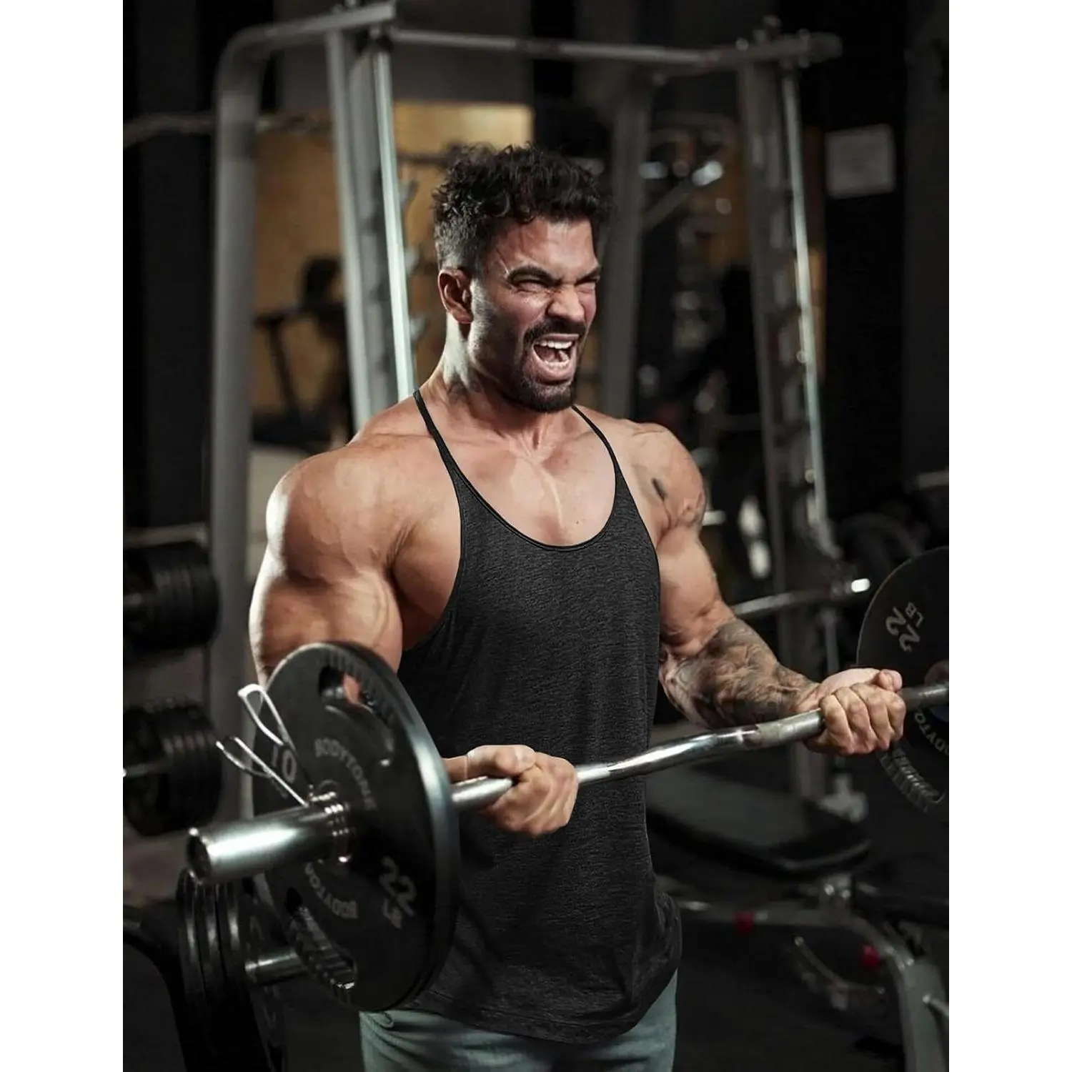 Men's Bodybuilding Stringer Tank Tops Y-Back Gym Workout T-Shirts(Gift) Men's Bodybuilding Stringer Tank Tops Y-Back Gym Workout T-Shirts(Gift)