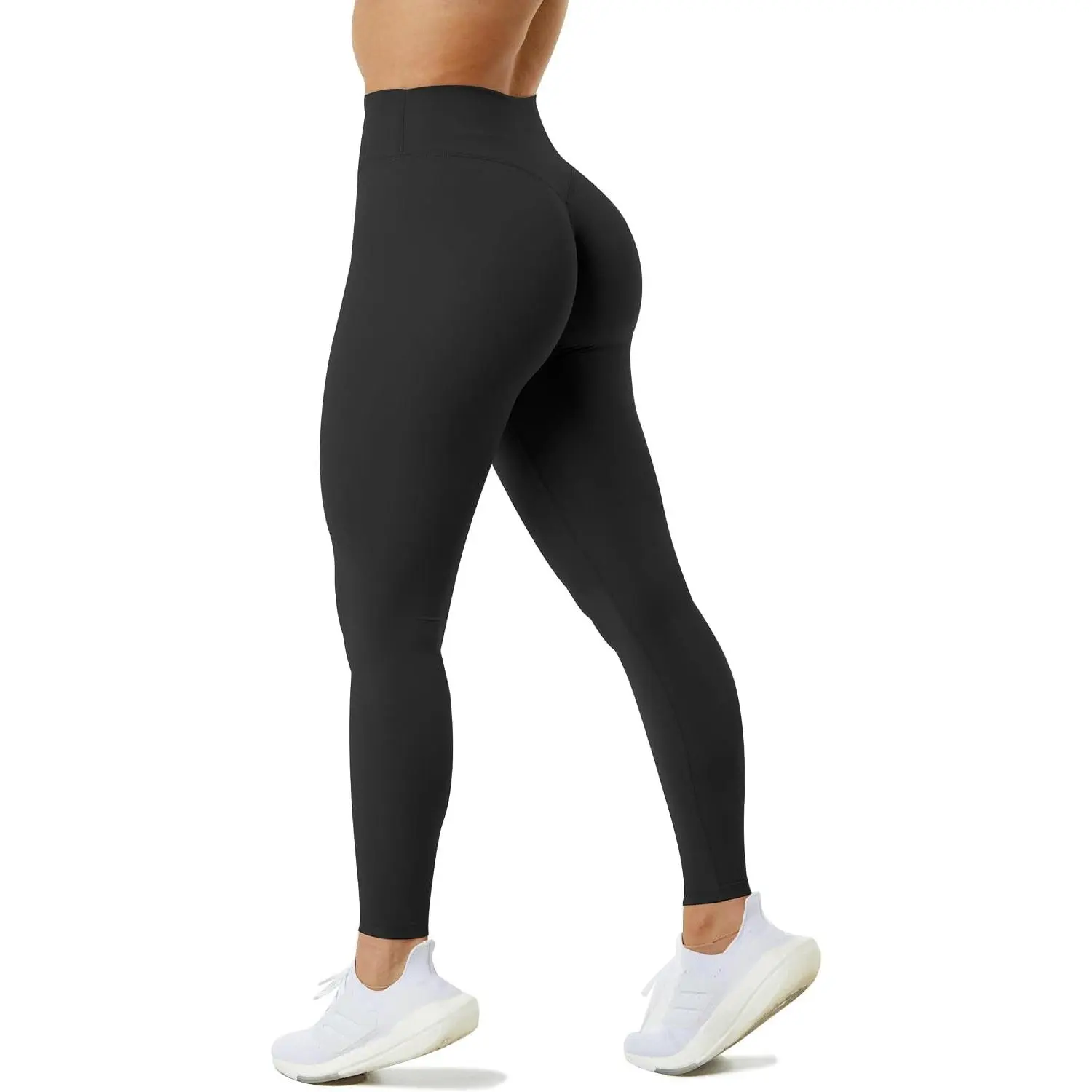 Women's Naked-Feel No Front Seam Leggings - High Waisted Buttery Soft Workout Yoga Pants 25 Inch