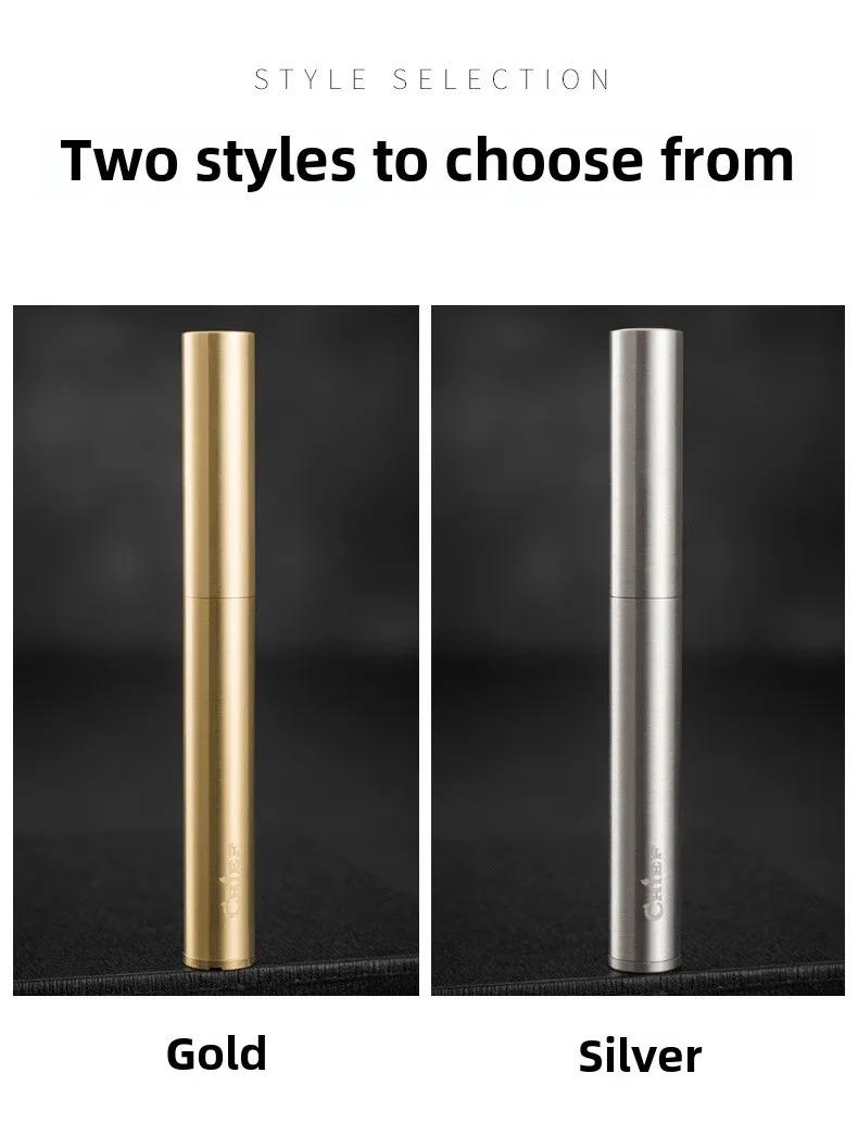 Vintage Nunchaku Design Kerosene Lighter Novelty Cool Gadget Copper Stainless Steel Portable Mini Igniter Aesthetic Unusual Gifts For Men Women Boyfriend Adult Decompression Toys Gift Box Packaging (Without fuel)