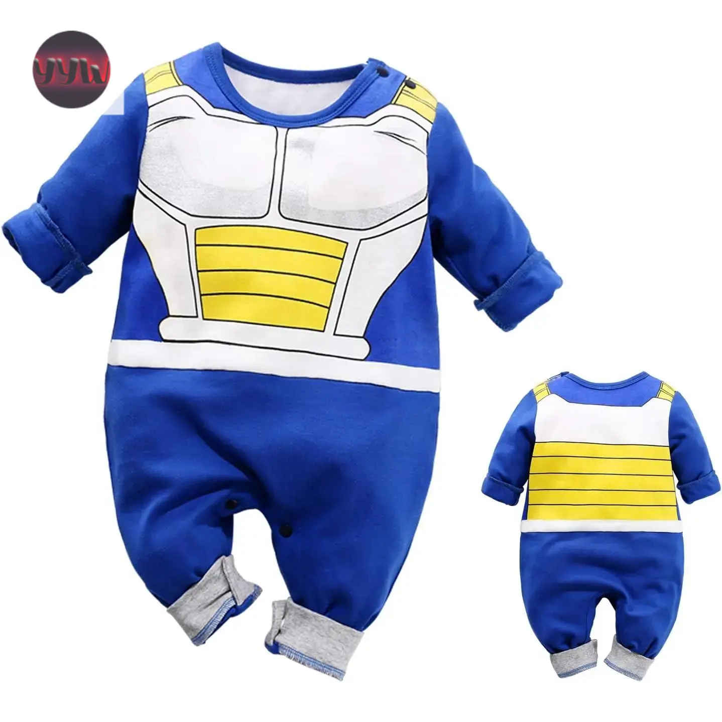 YYW1 Baby Boys Clothes Infant Long Sleeve Romper Cosplay Cartoon Onesies Jumpsuit Outfit