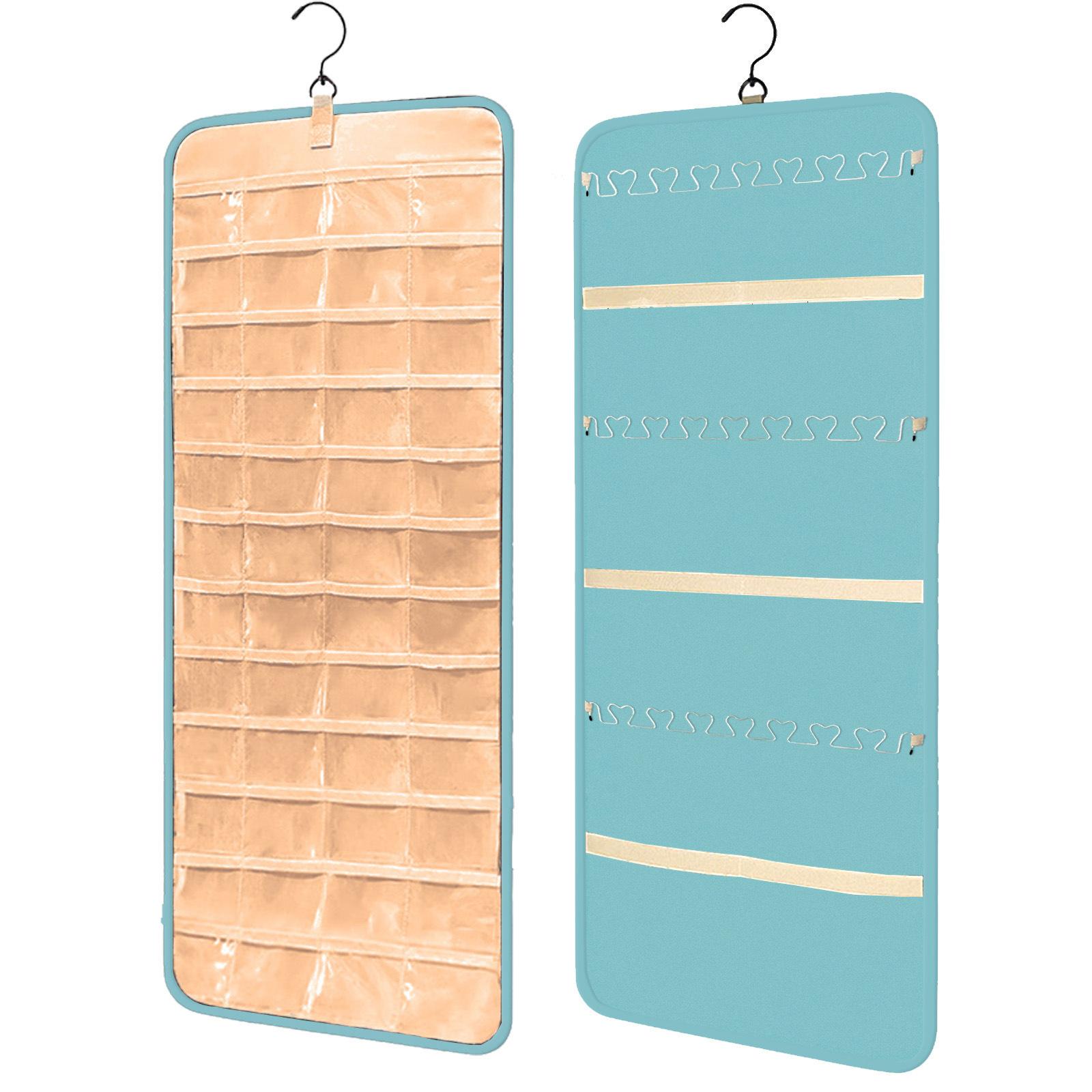 Jewelry Storage Bag, 1 Count Double Sided Jewelry Organizer, Dustproof Durable Storage Organizer Jewelry Storage Bag for Earrings, Bracelet, Necklace, Ring, Home Organizer, Jewelry Storage Unit