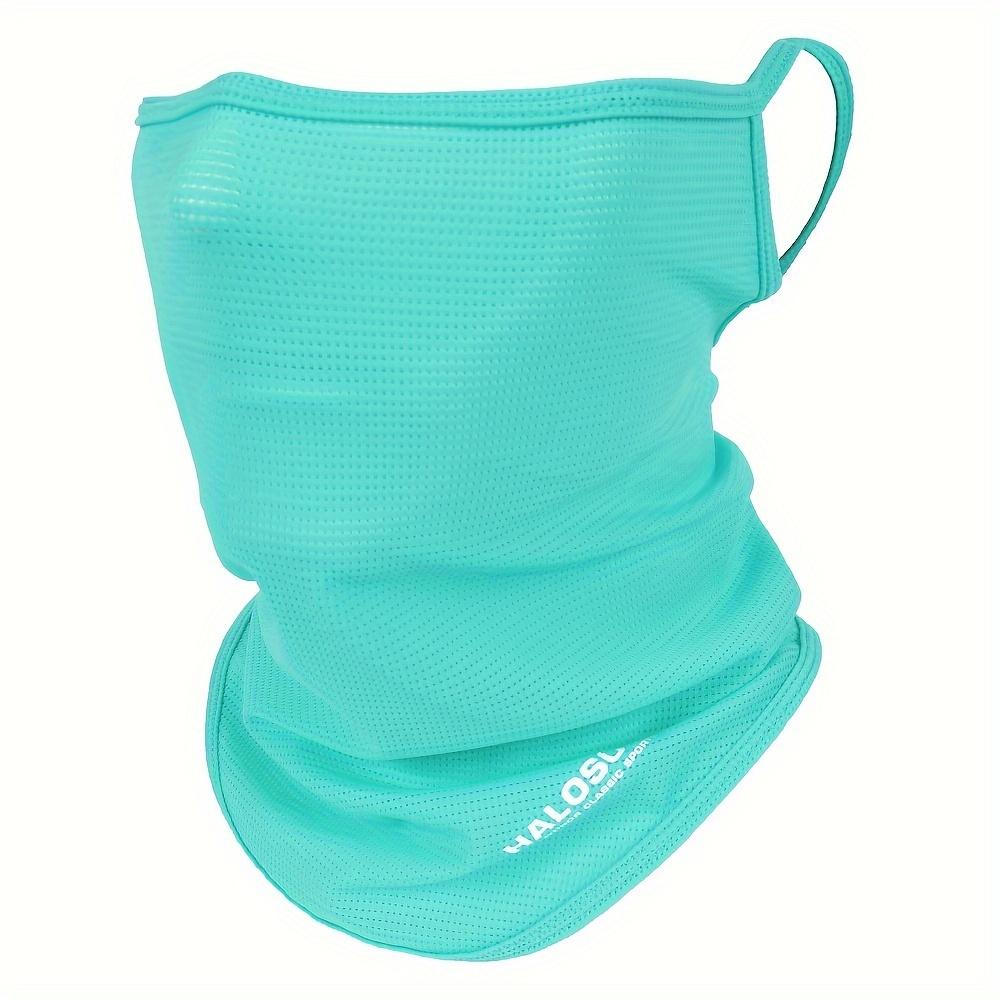 Summer unisex ice silk face covering sports face towel with lightweight mesh design