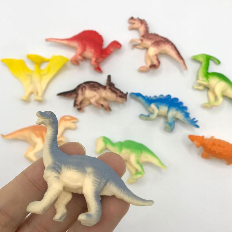 12pcs Mini Dinosaur Figures Set Realistic Dinosaur Toys for Birthday Party Gifts Cake Toppers