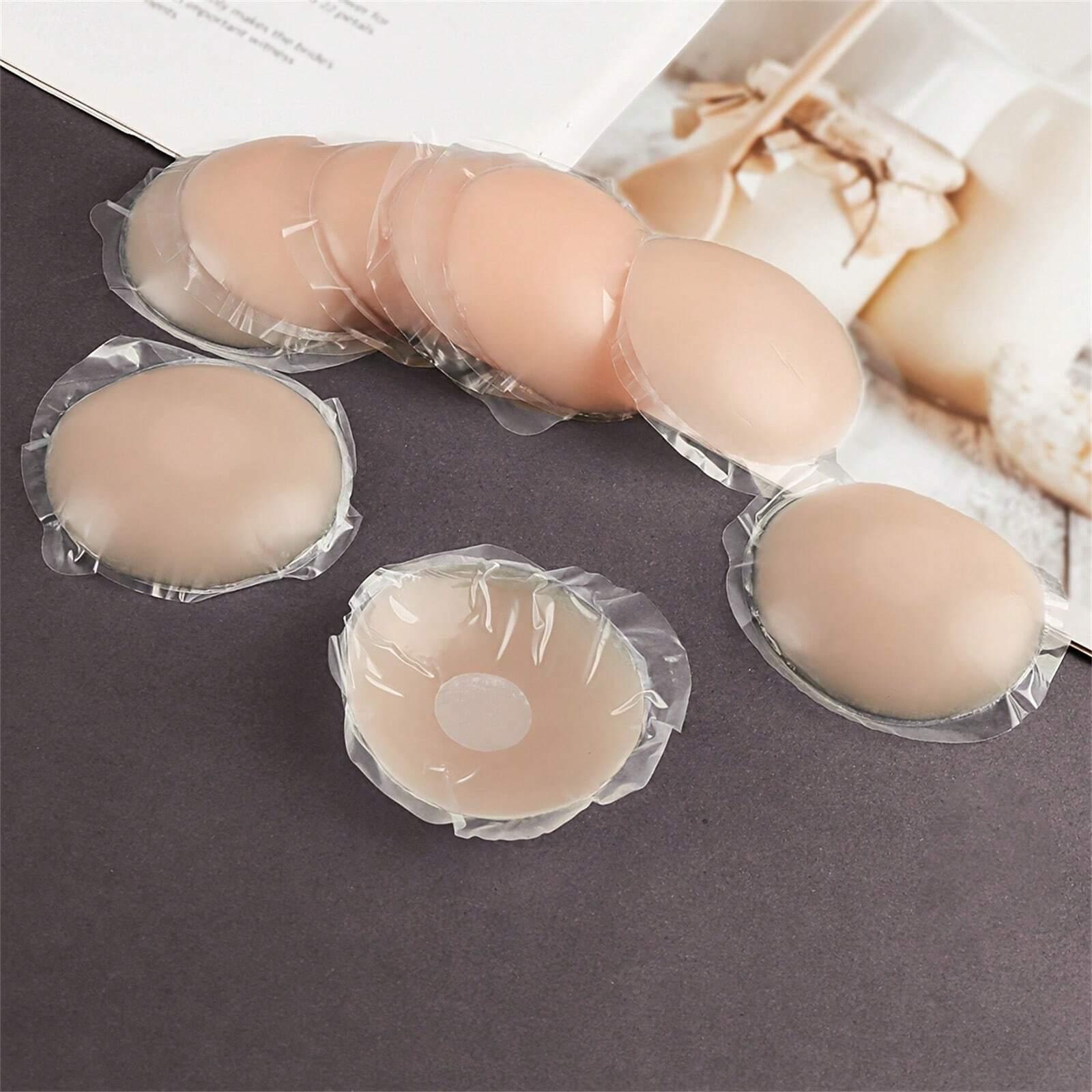 Reusable Seamless Silicone Nipple Covers - Invisible, Self-Adhesive, Anti-Convex Breast Patches For Women - Comfortable, Breathable, And Easy To Clean Bra Accessories(2/10pcs)