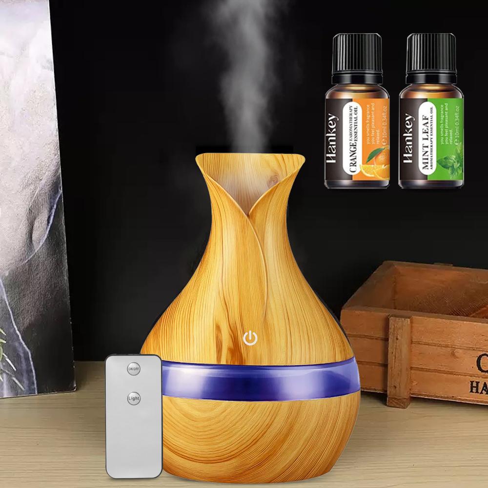 Remote Control Humidifier and Diffuser, 300ml Ultra Quiet with Auto Shut-Off, 7 Color Night Light for Bedroom & Office  Gift for Sleep Relaxation