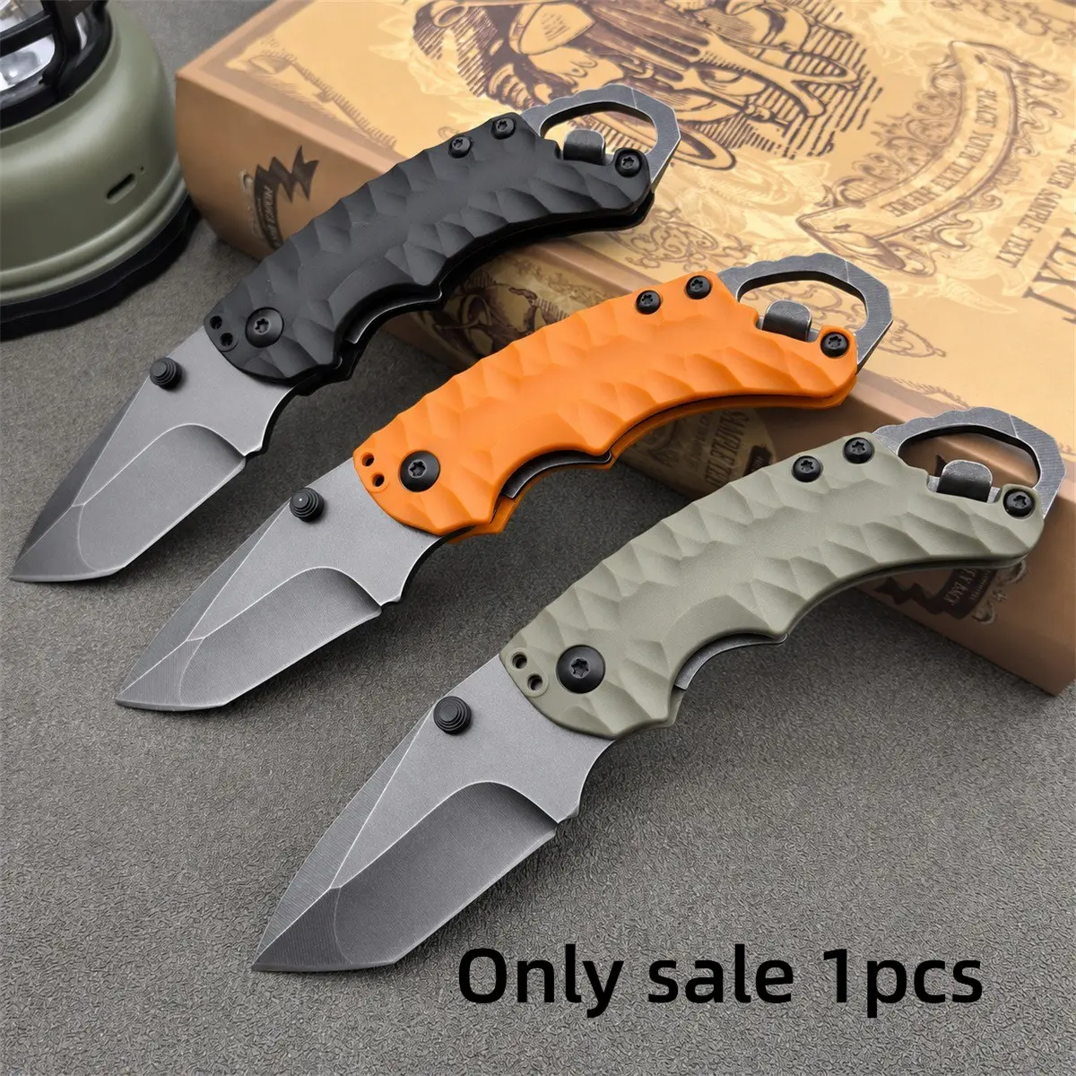 New Pocket Knife Folding Knife, 8cr13mov Blade, Nylon Glass Fiber Handle, Ideal for Outdoor Camping and Hiking, Folding Pocket Knives