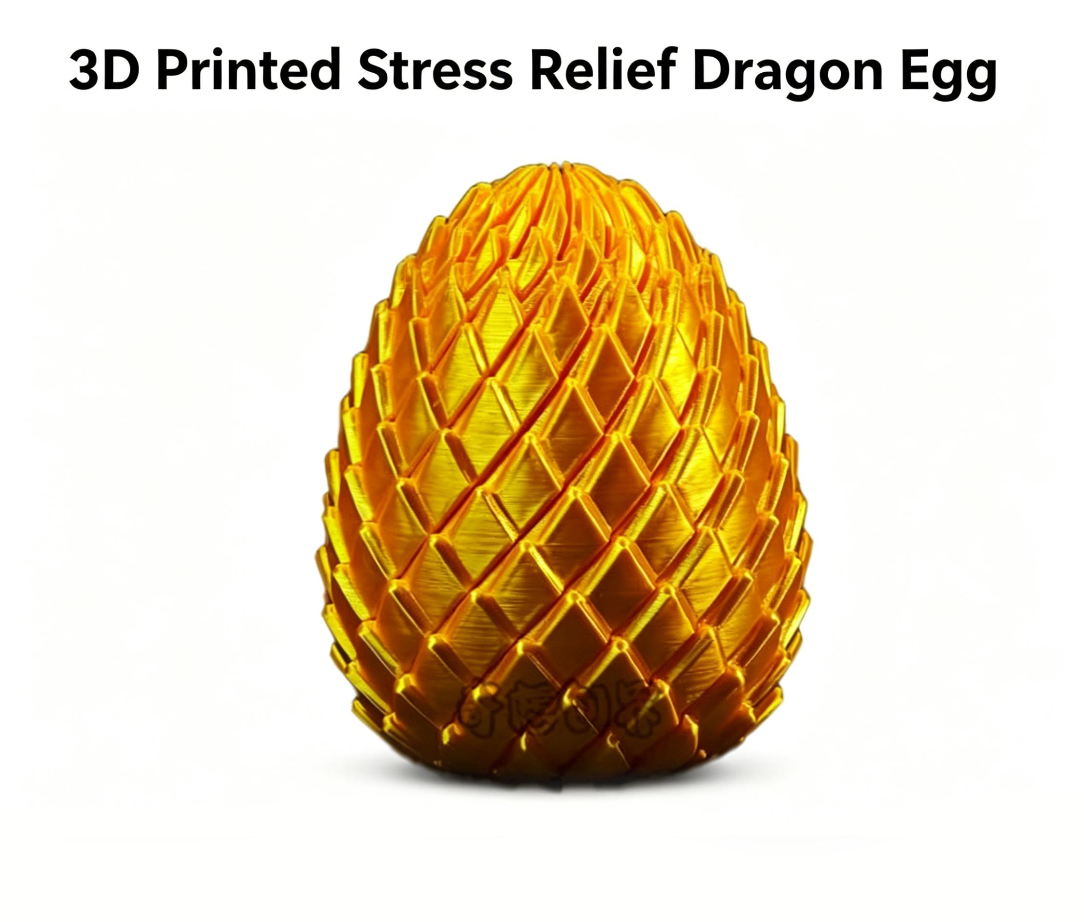 3D Printed Dragon Egg Stress Relief Toy, Transformable Twist Egg, Creative Stress-Relief Gadget, Children's Toy