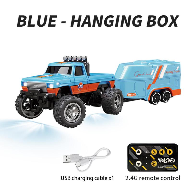 1:64 Alloy Mini RC Off-Road Vehicle, High-Speed 3-Mode Monster Truck with Constant Cruise & Buffer Chassis, 2.4G Hobby-Grade Remote Control Toy Gift for Kids