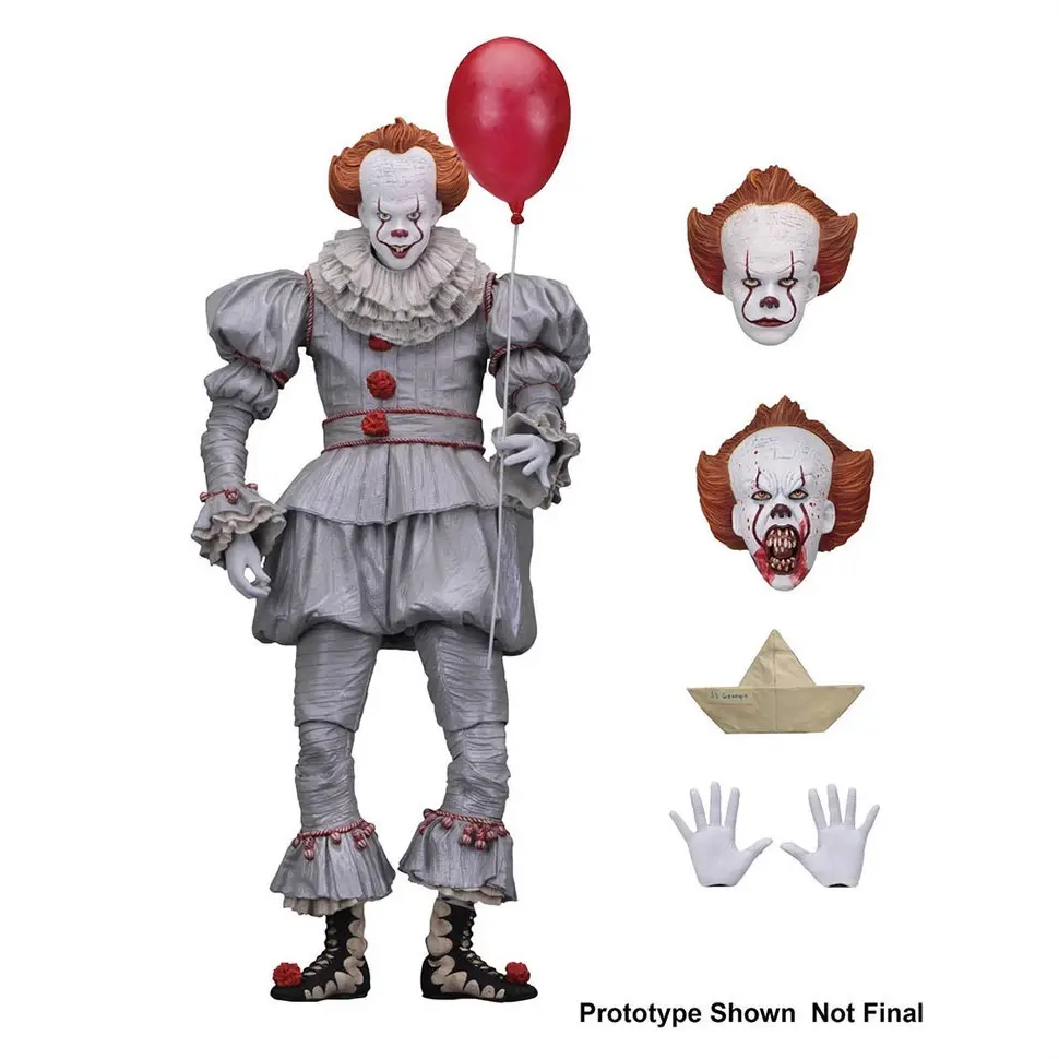 It (2017 Movie) Pennywise 3D Bloody Deluxe Edition Action Figure & Model, Classic Novelty Toy for Stress Relief