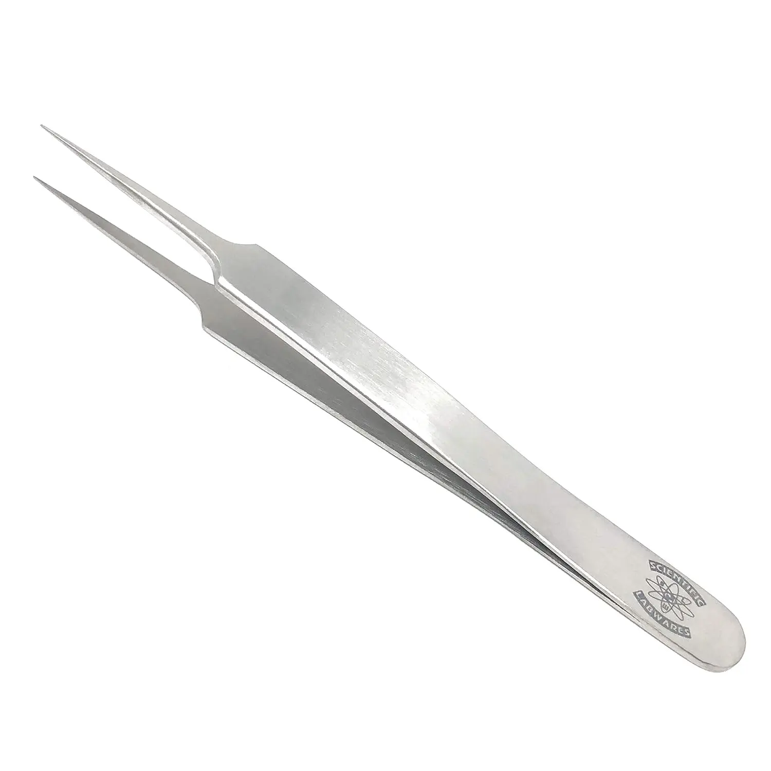 High Precision Stainless Steel Lab Tweezers/Forceps with Straight Tapered Ultra Fine Point