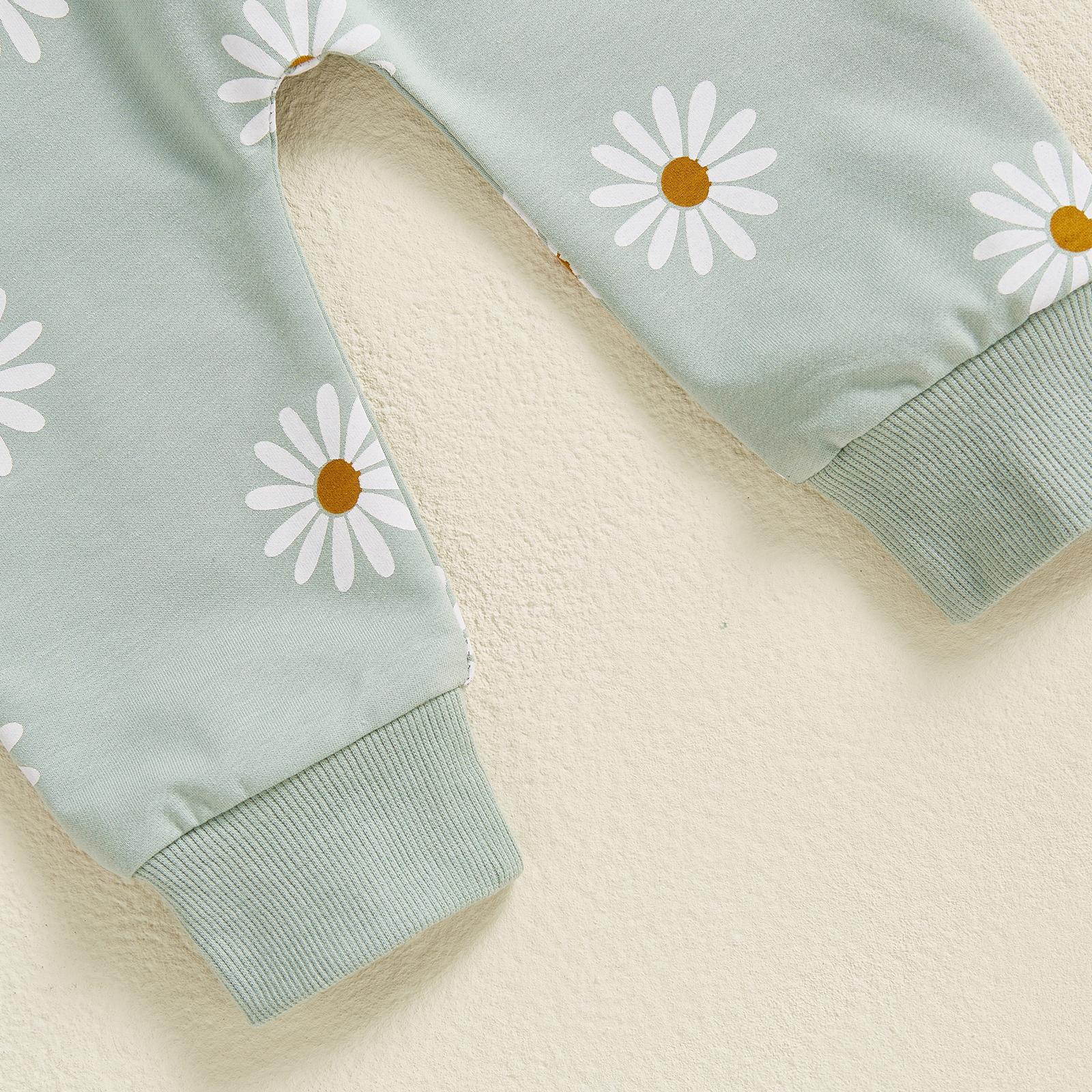 Mamas Girl Outfits Toddler Baby Girl Daisy Clothes Long Sleeve Sweatshirt Jumper Joggers Trouser Girls Fall Tracksuit
