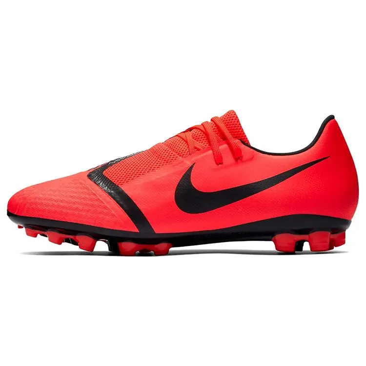 Nike Phantom Venom Academy Round Head Logo AG (Rubber Short Studs) Artificial Turf Fabric Composite Material Shock Absorption Anti-Slip Wear-Resistant Soccer Shoes AV3038-600